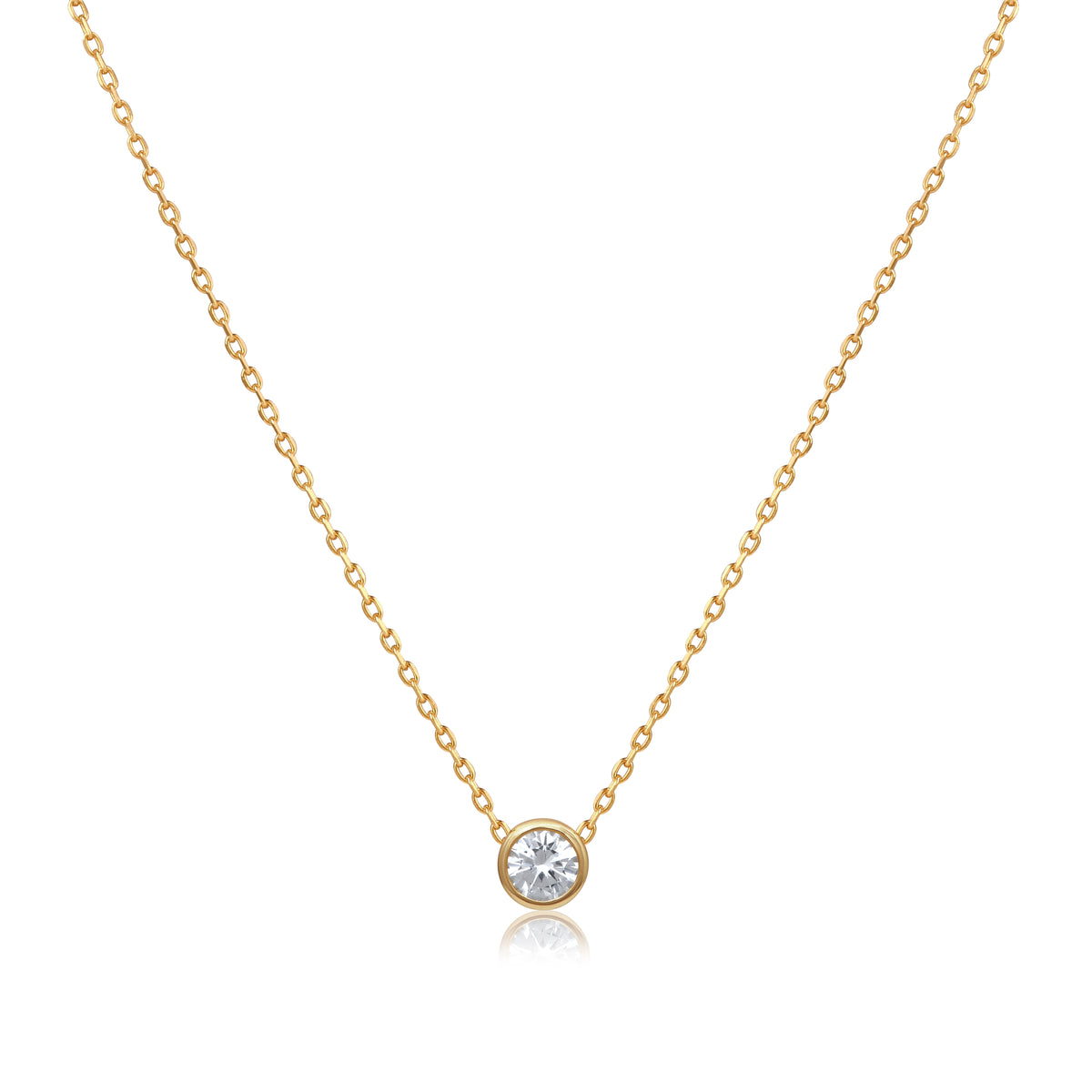 Round Necklace Sapphire