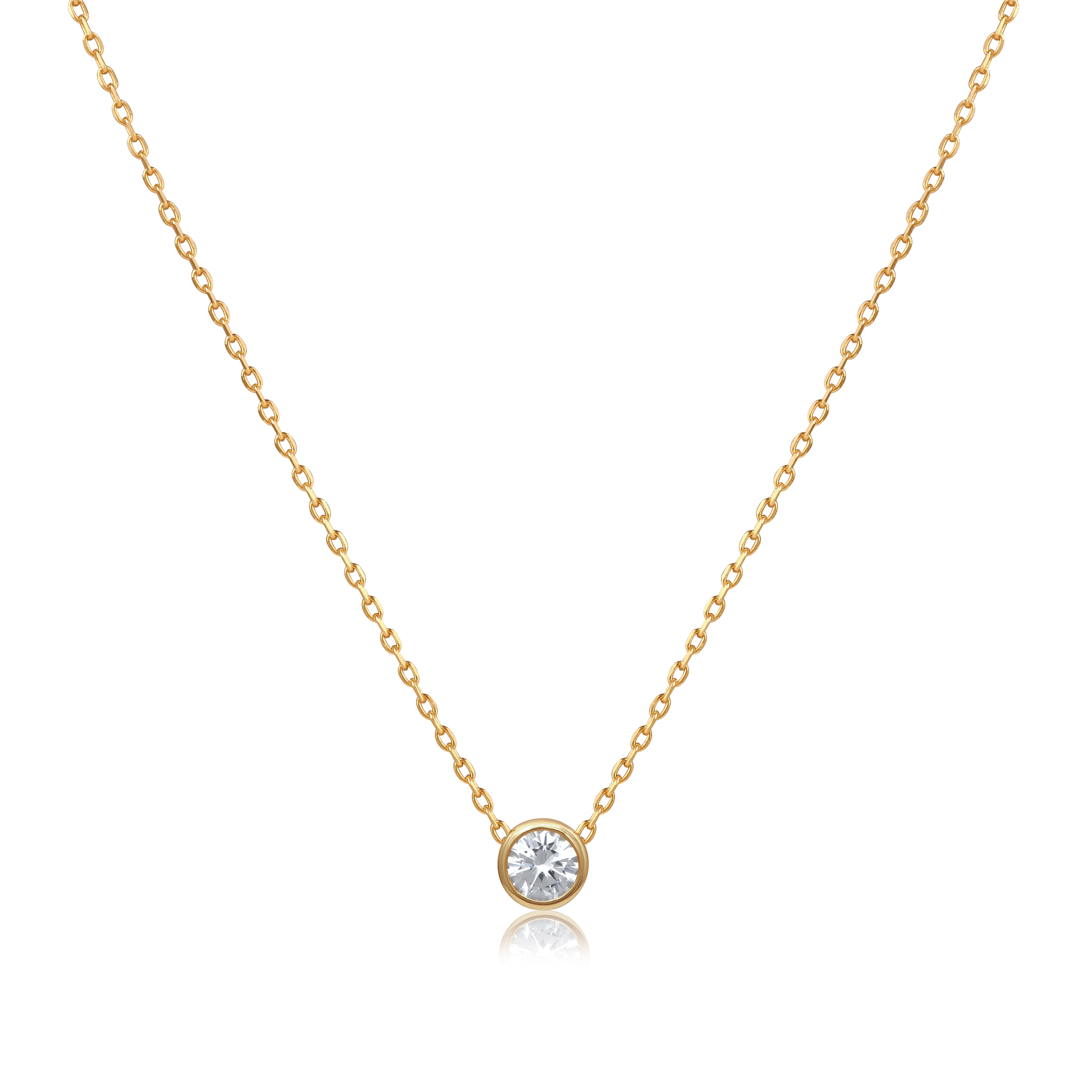Round Diamond Necklace