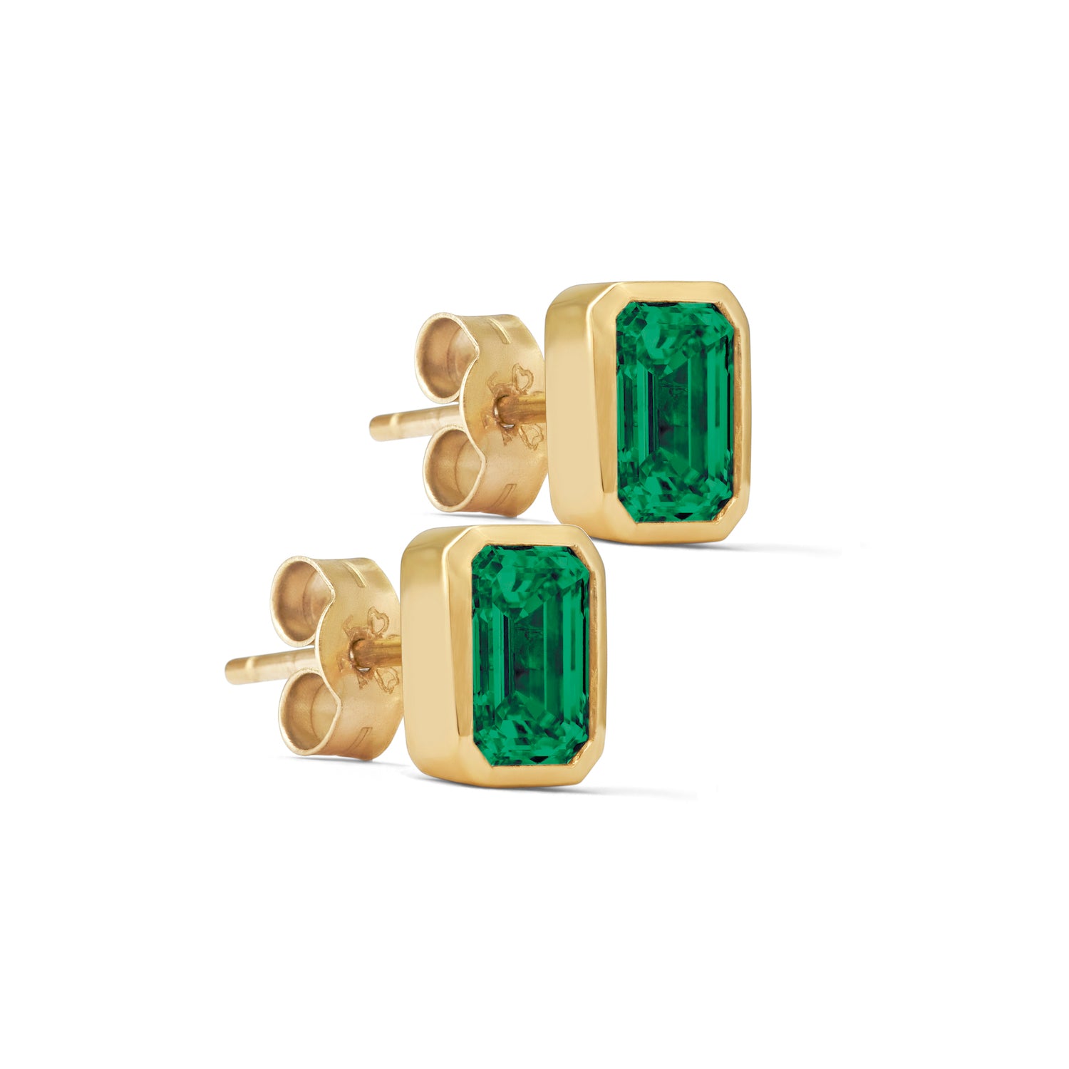 Chloe Emerald Stud Earrings