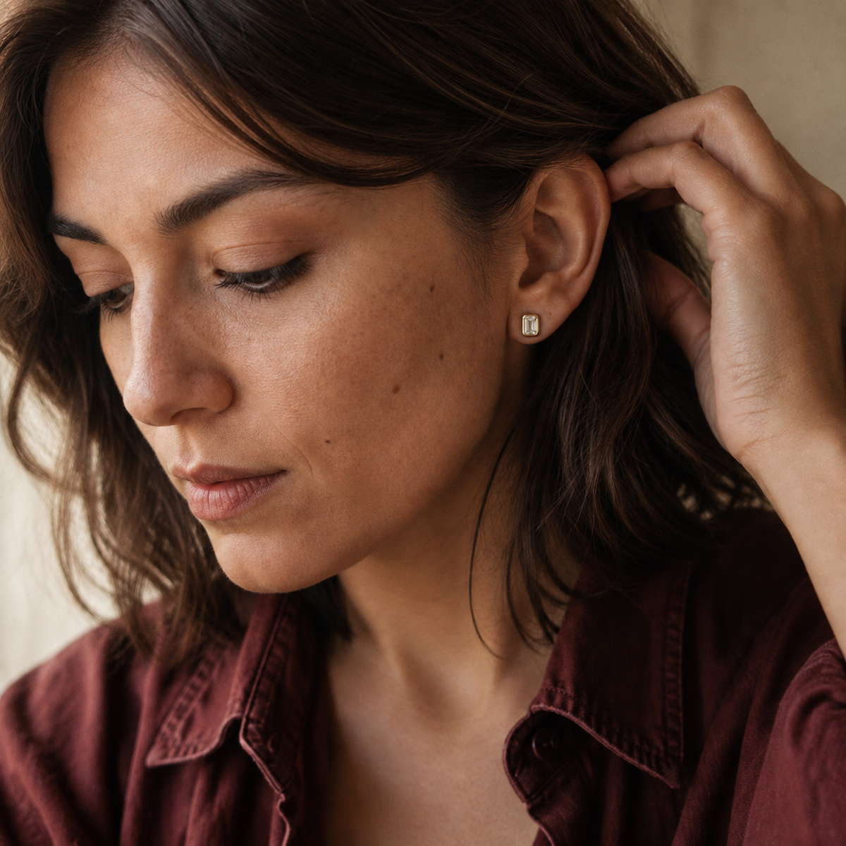 Chloe Studs - Moissanite