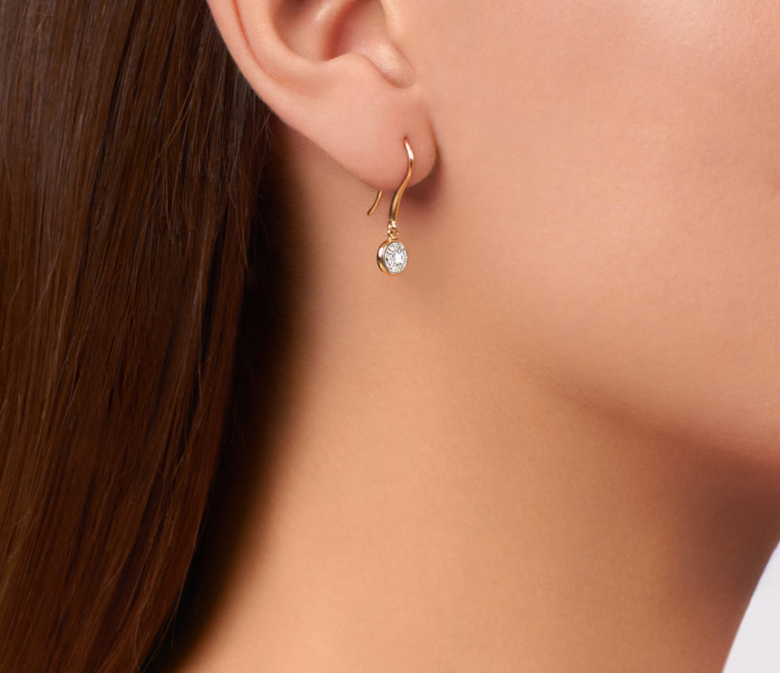 Twa Hook Earrings - Diamond