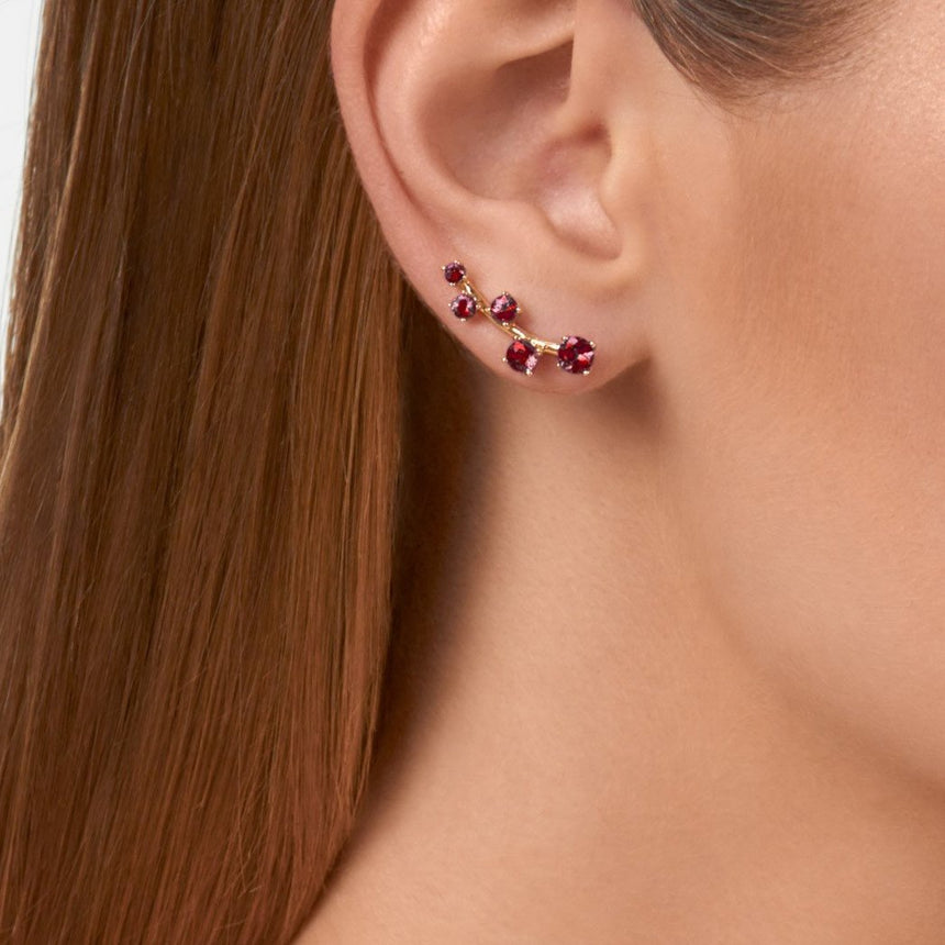 Sanyati Earrings - Ruby