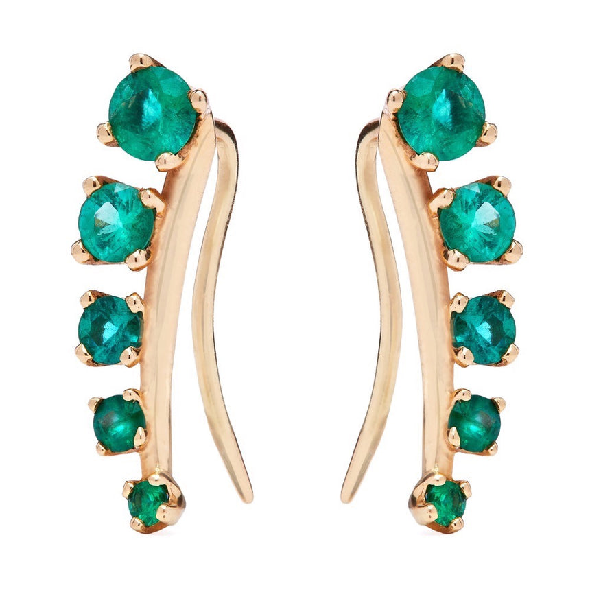 Mtondo Earrings - Emerald
