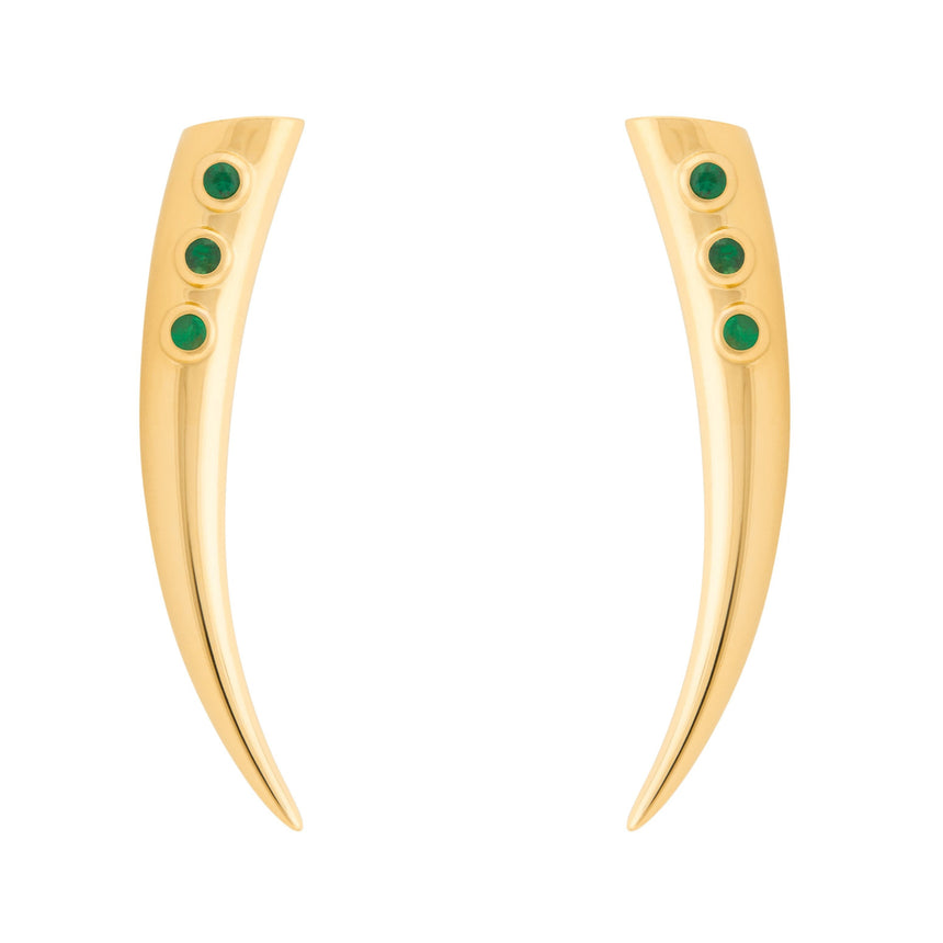 Kayila Earrings - Emerald