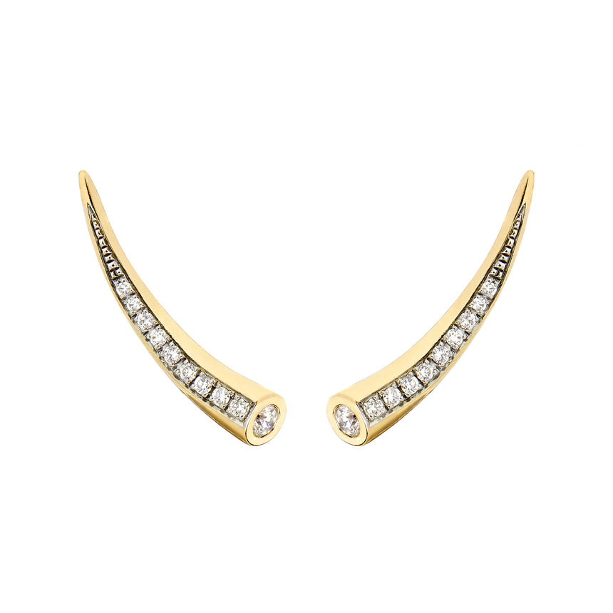 Chiawa Earrings - Yellow Gold Diamond