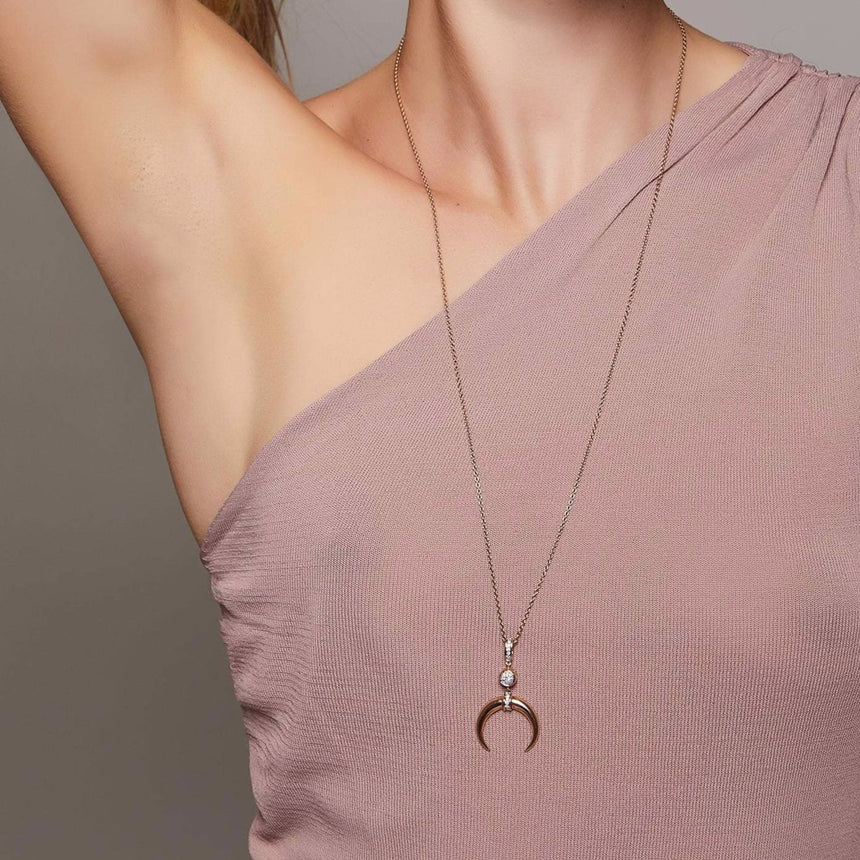 Cahora Bassa Necklace - Rose Gold and Diamond