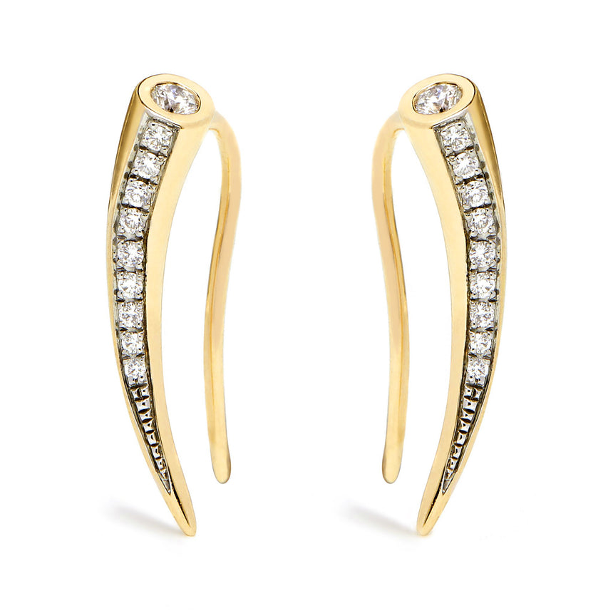 Chiawa Earrings - Yellow Gold Diamond