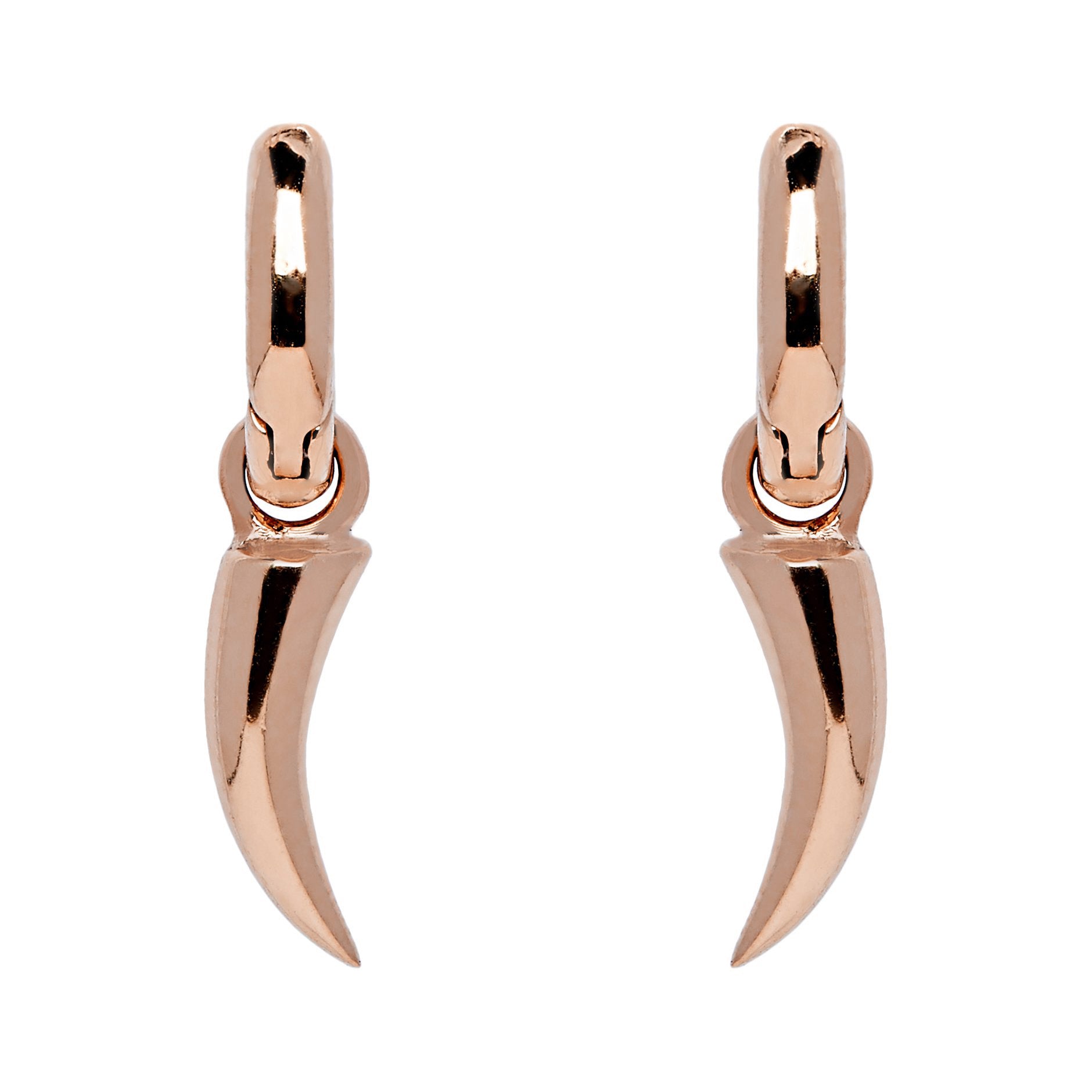 Tusk Earrings - Rose Gold