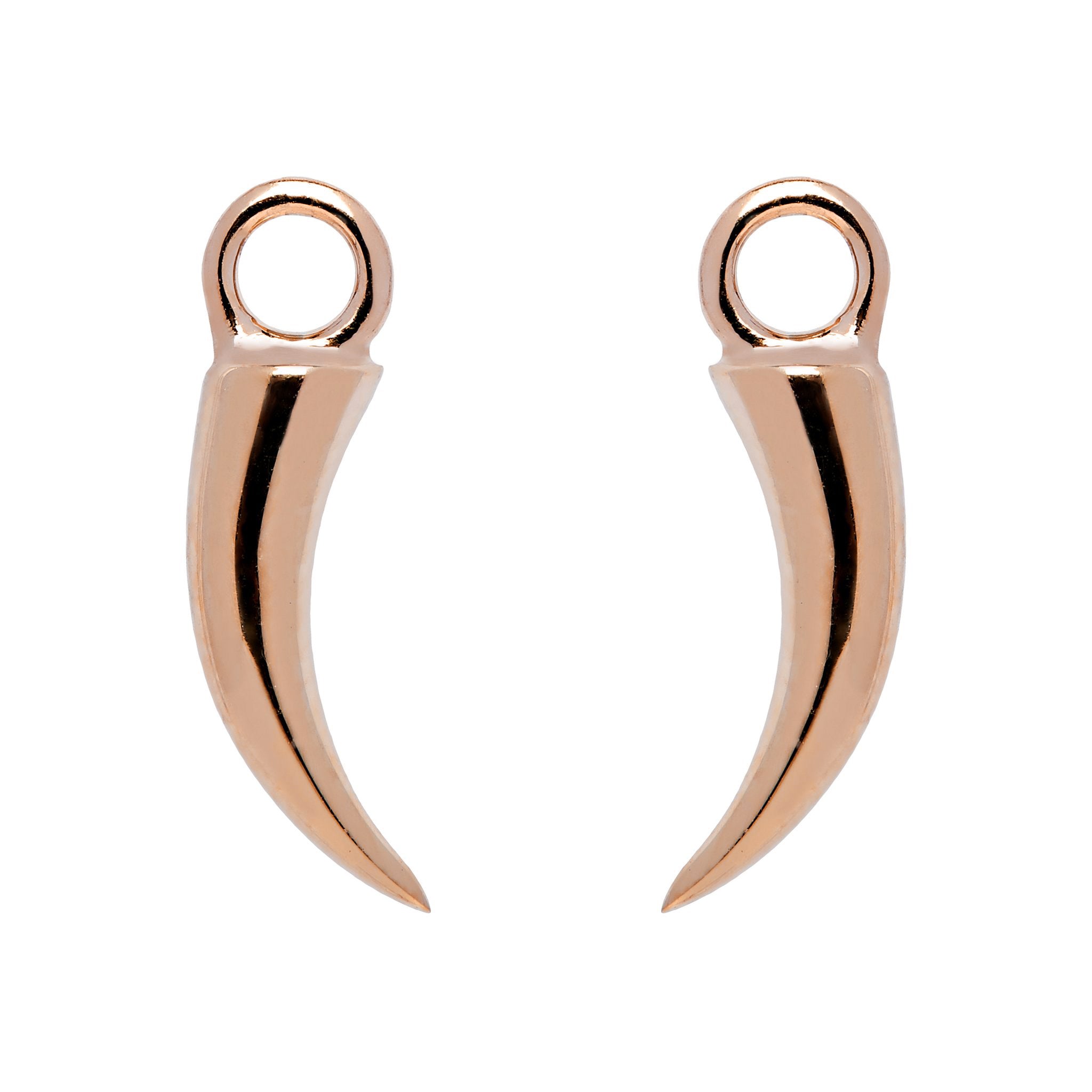 Tusk Earrings - Rose Gold