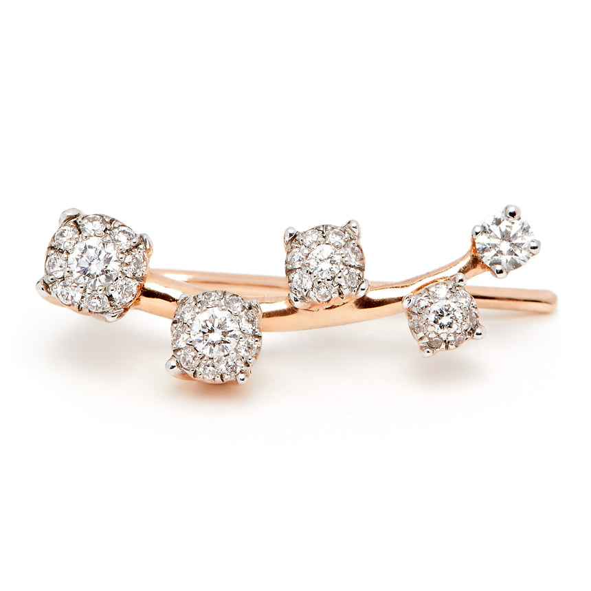 Sanyati Earrings - Rose Gold & Diamond
