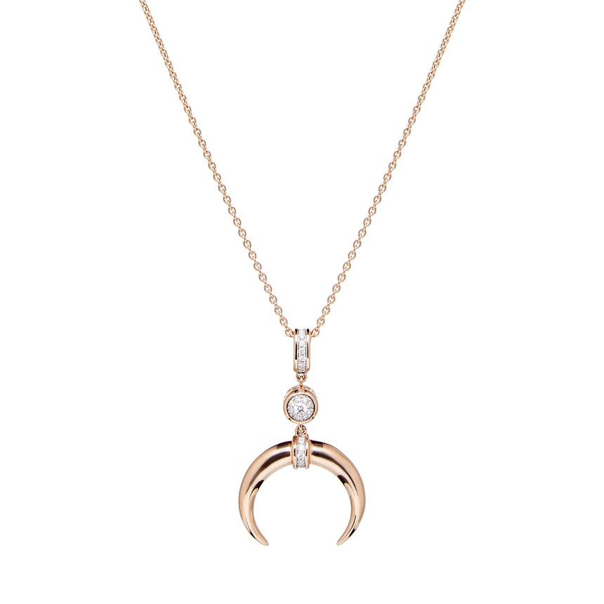 Cahora Bassa Necklace - Rose Gold and Diamond